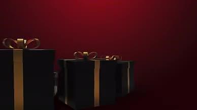黑金质感大气奢华礼物盒展示AE模板视频的预览图